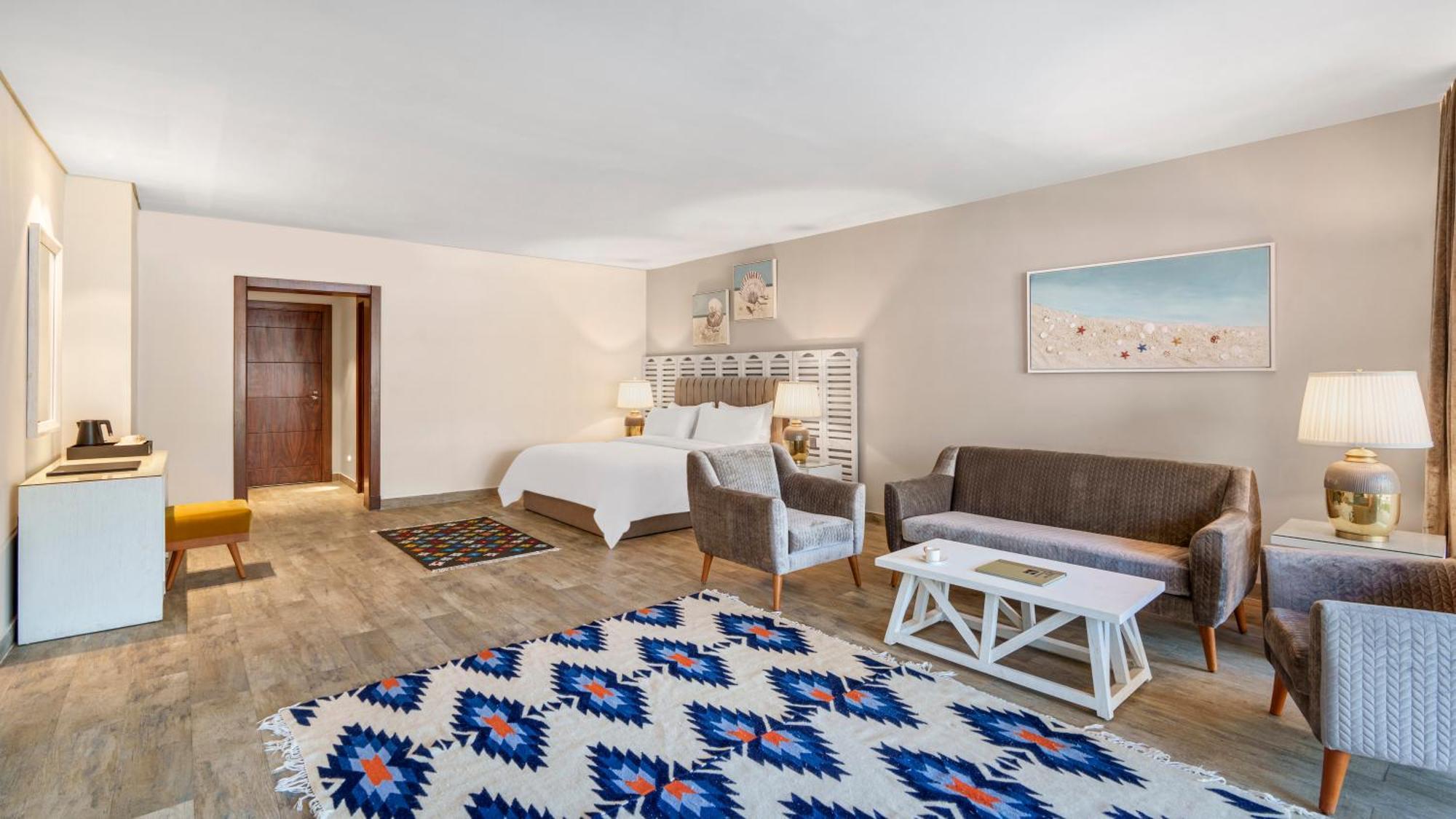 Rixos Premium Alamein El Alamein Esterno foto A bedroom at the hotel
